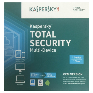 Kaspersky  Total Security 1 User 1 Year OEM